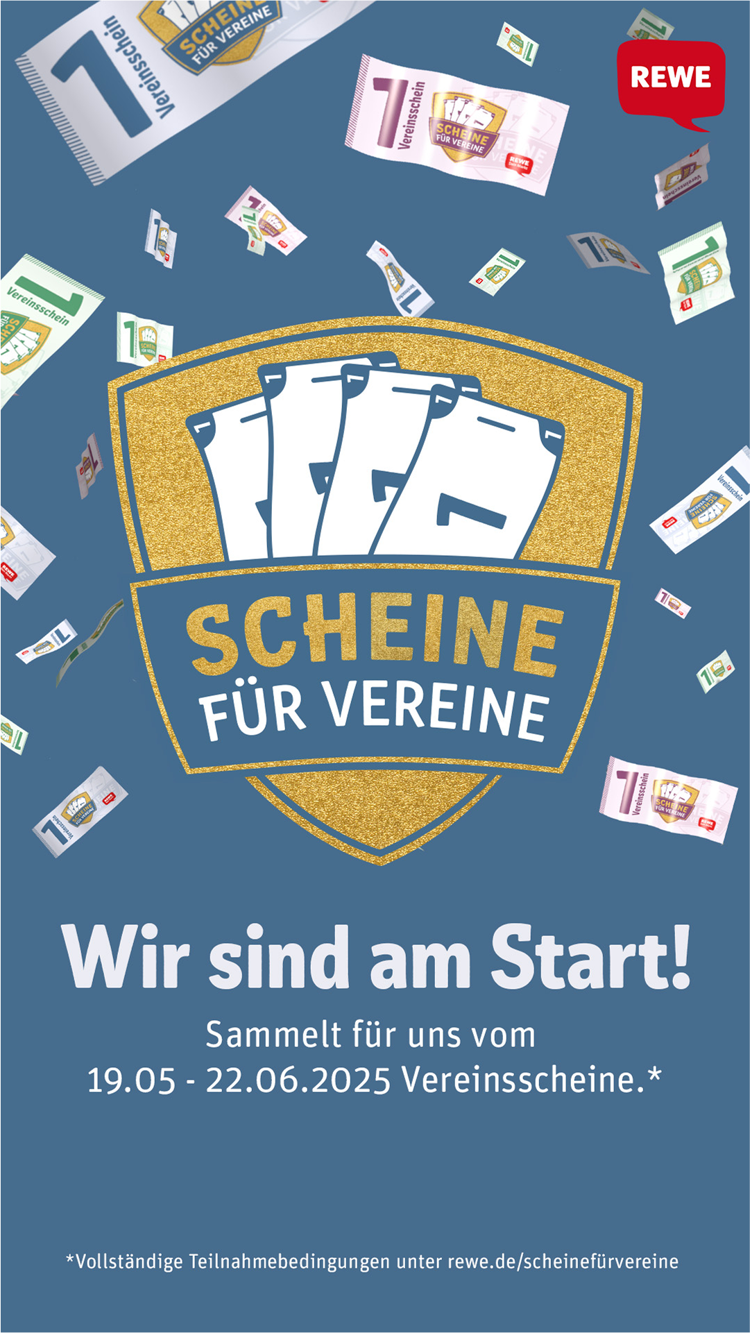 1 Story Wir sind am Start Scheine fuer Vereine